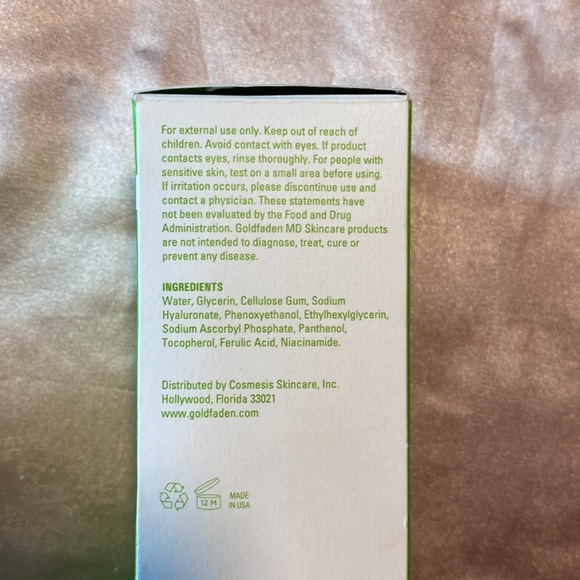 3/$75 BNIB Goldfaden MD Brightening Elixir Brand New Unused!! - Picture 3 of 4